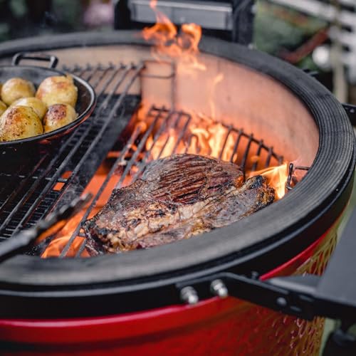 Kamado Joe Classic Joe II 18" Charcoal Grill, Blaze Red
