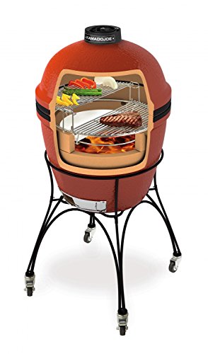Kamado Joe Classic Joe II 18" Charcoal Grill, Blaze Red