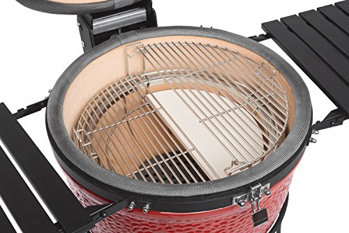 Kamado Joe Classic Joe II 18" Charcoal Grill, Blaze Red