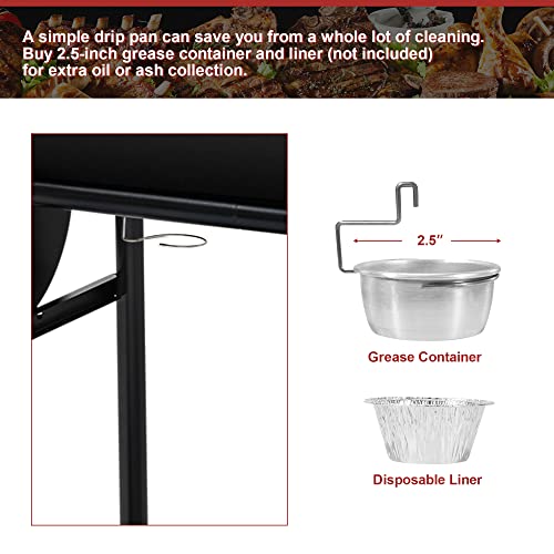 30-Inch Barrel Charcoal Grill with Offset Smoker, 811 Sq In