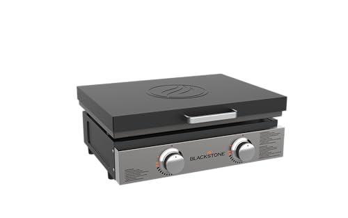 Blackstone 1813 Tabletop Griddle with Hood, Stainless Steel