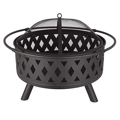 32-Inch Outdoor Wood Burning Fire Pit by Pure Garden