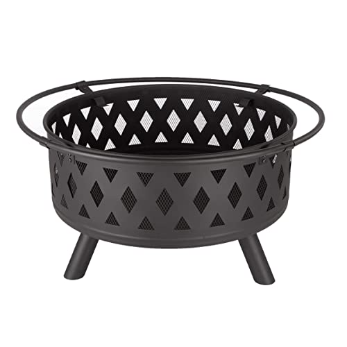 32-Inch Outdoor Wood Burning Fire Pit by Pure Garden