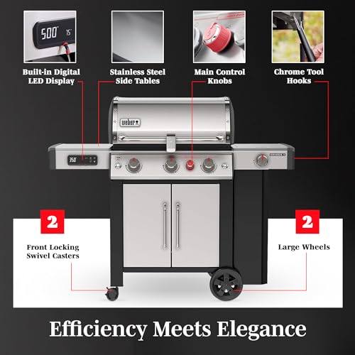Weber Genesis II SX-335 Gas Grill, Stainless Steel