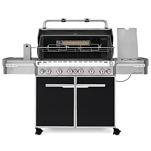 Weber Summit E-670 6-Burner Propane Grill, Black