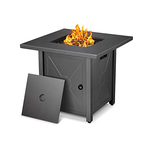 Xbeauty Propane Fire Pit Table - Outdoor BBQ Grilling