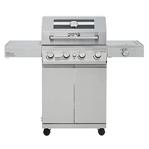 Monument Grills 4-Burner Propane Gas BBQ with LED Controls