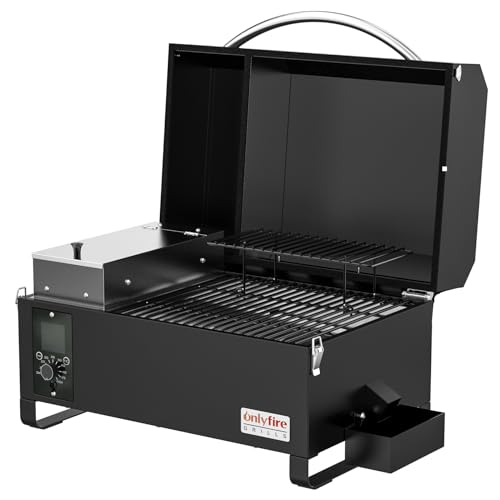 Onlyfire UPGRADED Wood Pellet Grill Smoker with Auto Temperature Control