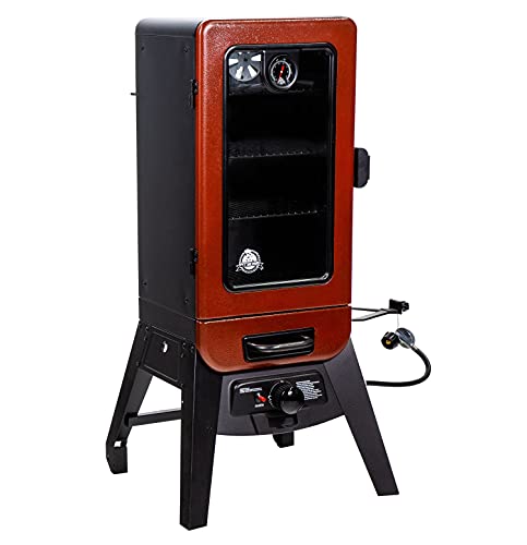 Pit Boss PBV3G1 Vertical Smoker, Red Hammertone - 684 sq in
