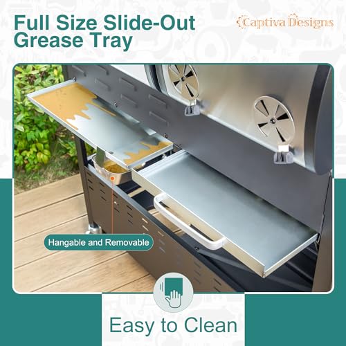 Captiva Designs Dual Fuel BBQ Grill, Side Burner