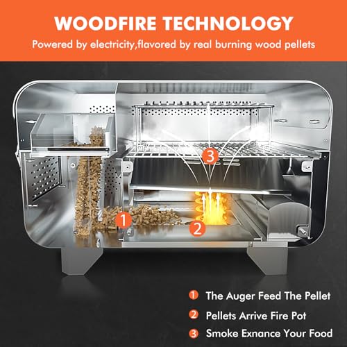 Portable Wood Pellet Grill & Smoker for RV Tailgating