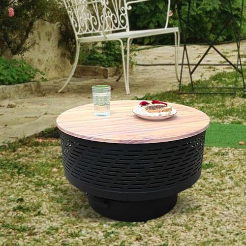 OutVue 26" Wood Burning Fire Pit & Grill Table