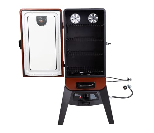 Pit Boss PBV3G1 Vertical Smoker, Red Hammertone - 684 sq in