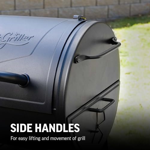 Char-Griller Portable Charcoal Grill with Side Fire Box