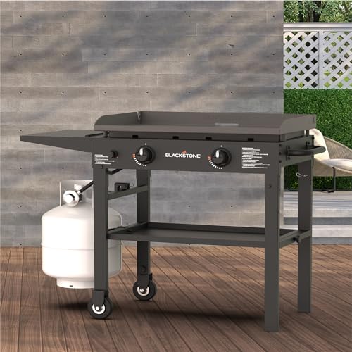 Blackstone 2-Burner Propane Gas Grill Griddle, Outdoor Station