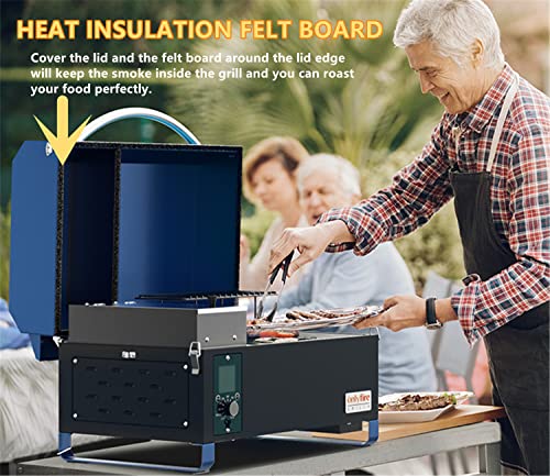 Onlyfire UPGRADED Wood Pellet Grill Smoker with Auto Temperature Control