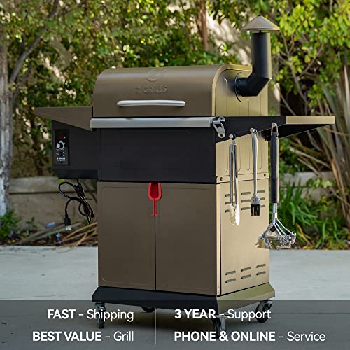Z GRILLS Wood Pellet Grill Smoker with PID Technology
