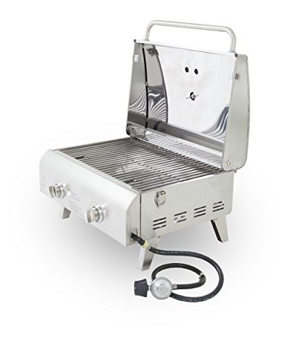 Pit Boss Stainless Steel Portable Two-Burner BBQ Grill