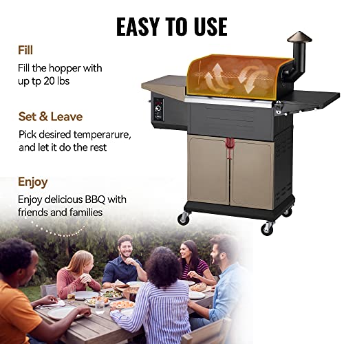 Z GRILLS Wood Pellet Grill Smoker with PID Technology