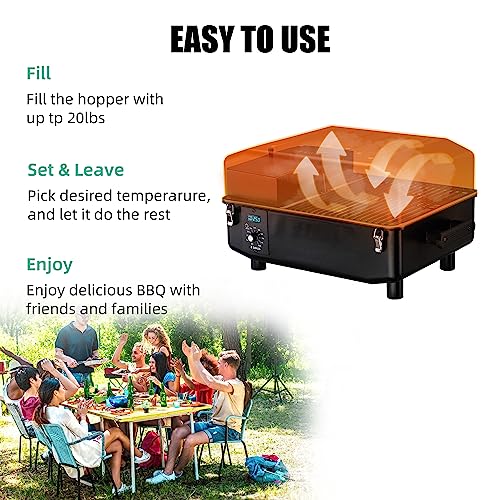 Z GRILLS Portable Pellet Smoker Mini BBQ Grill