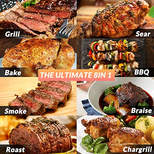 Onlyfire UPGRADED Wood Pellet Grill Smoker with Auto Temperature Control