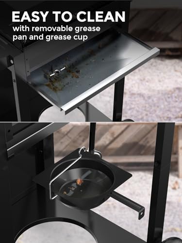 Cowsar Stainless Steel 2-Burner Gas Grill with Sides