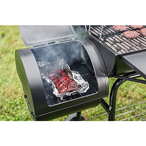 Royal Gourmet CC1830SC Charcoal Grill Offset Smoker, 811 sq. in. Black