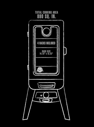 Pit Boss PBV3G1 Vertical Smoker, Red Hammertone - 684 sq in