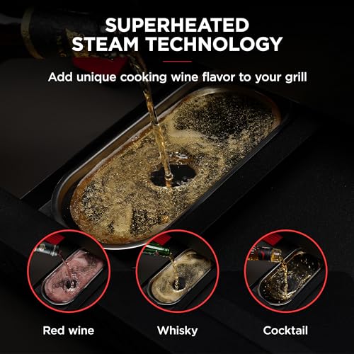 ASMOKE Portable Pellet Grill & Smoker - Red, 256 sq