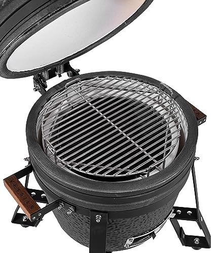 VESSILS Fleet Kamado Charcoal Grill Set - 13.4" Black