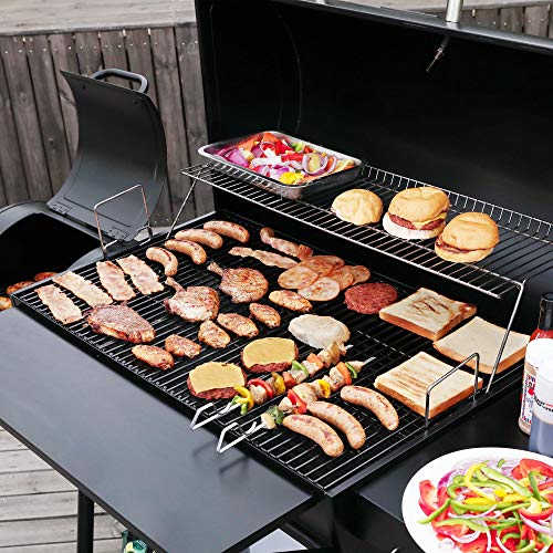 Royal Gourmet CC2036F Charcoal BBQ Barrel Grill Combo
