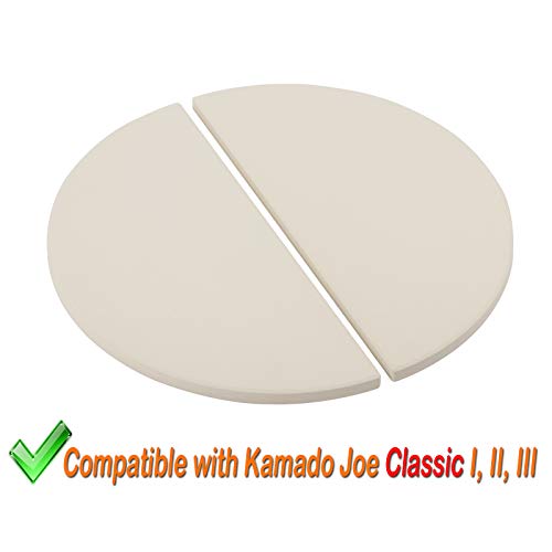 Kamado Joe Classic Half-Moon Ceramic Heat Deflector Plates