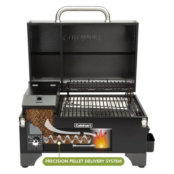 Cuisinart Portable Wood Pellet BBQ Grill Smoker