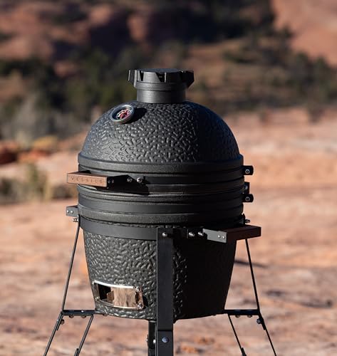 VESSILS Fleet Kamado Charcoal Grill Set - 13.4" Black