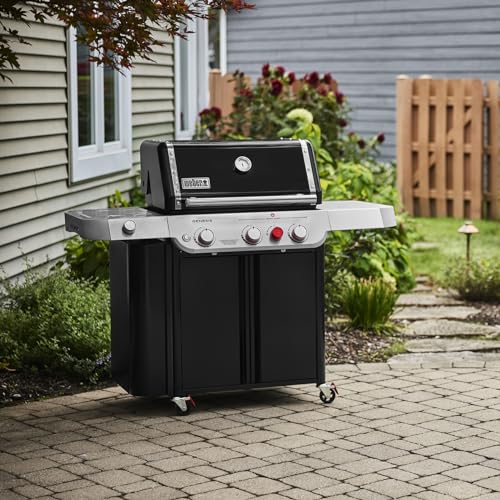 Black Genesis E-335 Gas BBQ Grill for Propane