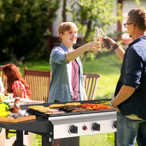 SKOK 4 Burner Propane Gas Griddle-30 Inch Outdoor