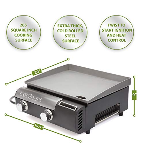 Cuisinart CGG-501 Gas Griddle, Two-Burner BBQ Smoker