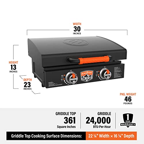 Blackstone Griddle with Lid: Portable Gas Grill Combo