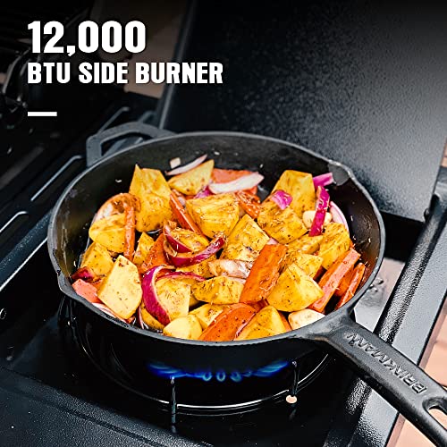 MASTER COOK 4-Burner Gas BBQ Grill with Side Burner