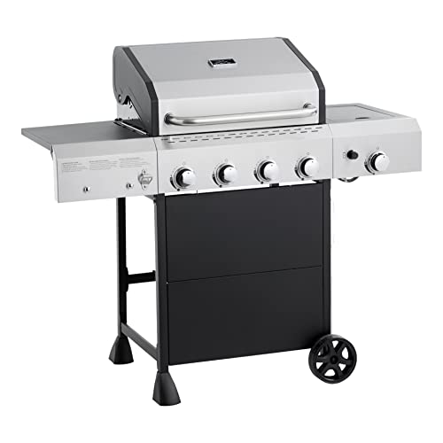 Amazon Basics 4-Burner Gas Grill with Side Burner