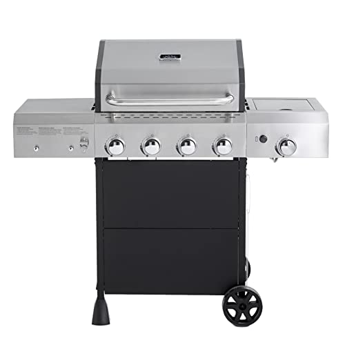 Amazon Basics 4-Burner Gas Grill with Side Burner