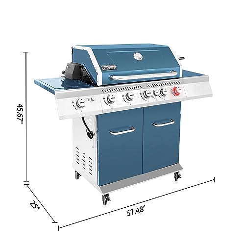 Royal Gourmet 5-Burner BBQ Gas Grill with Rotisserie