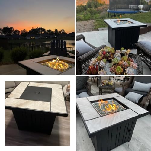 30" Propane Fire Pit Table with Real Ceramic Top