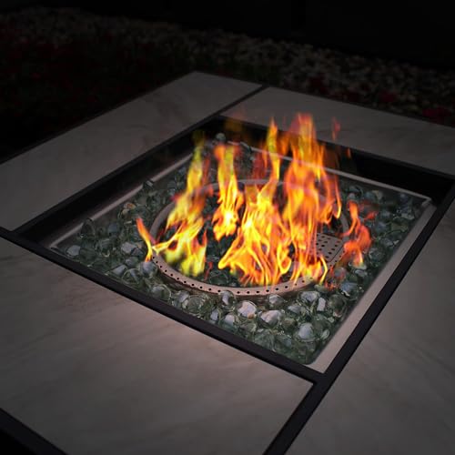 30" Propane Fire Pit Table with Real Ceramic Top