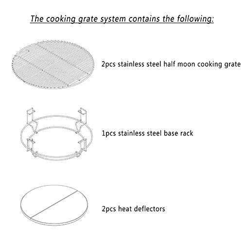 OnlyFire Cooking System for Kamado Joe, Big Green Egg
