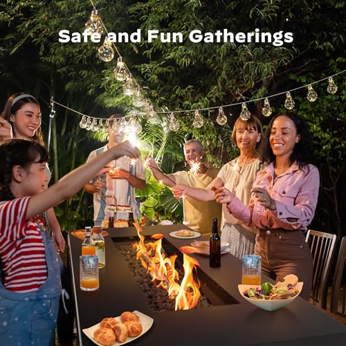 Ciays 42" Gas Fire Pit Table, 60,000 BTU Gatherings