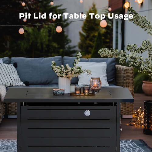 Ciays 42" Gas Fire Pit Table, 60,000 BTU Gatherings
