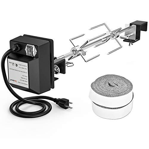 Stainless Steel Rotisserie Kit for Large Ceramic Grills