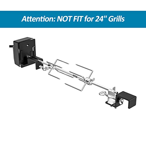 Stainless Steel Rotisserie Kit for Large Ceramic Grills