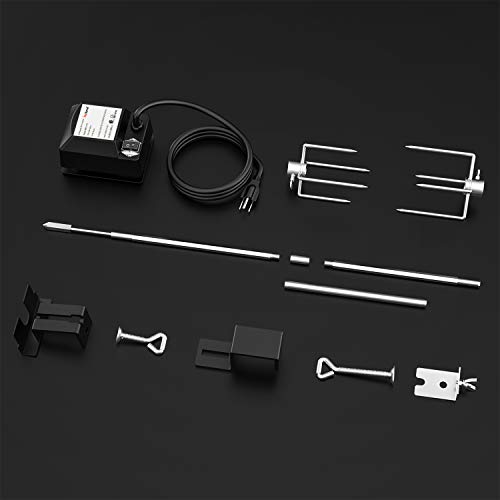 Stainless Steel Rotisserie Kit for Large Ceramic Grills